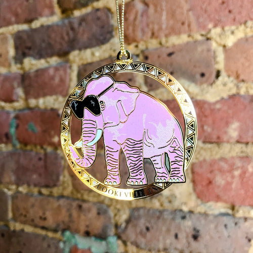 Pink Elephant Ornament