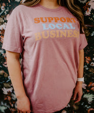Load image into Gallery viewer, Support Local Business T-shirt - Mauve