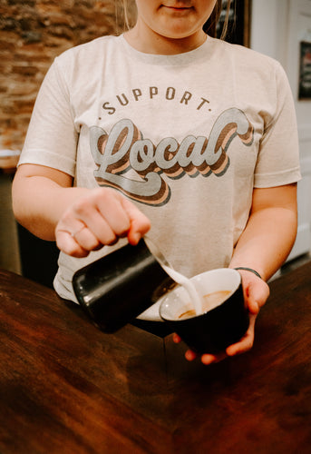 Support Local T-shirt - Oatmeal